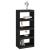 Bibliotecă/Separator cameră negru 60x30x135,5 cm lemn masiv pin GartenMobel Dekor
