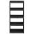 Bibliotecă/Separator cameră negru 60x30x135,5 cm lemn masiv pin GartenMobel Dekor