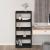Bibliotecă/Separator cameră negru 60x30x135,5 cm lemn masiv pin GartenMobel Dekor