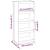 Bibliotecă/Separator cameră negru 60x30x135,5 cm lemn masiv pin GartenMobel Dekor