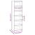 Bibliotecă/Separator cameră gri 60x30x199,5 cm lemn masiv pin GartenMobel Dekor