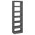 Bibliotecă/Separator cameră gri 60x30x199,5 cm lemn masiv pin GartenMobel Dekor