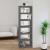 Bibliotecă/Separator cameră gri 60x30x199,5 cm lemn masiv pin GartenMobel Dekor