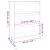 Bibliotecă/Separator cameră, 80x30x103,5 cm, lemn masiv de pin GartenMobel Dekor
