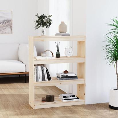 Bibliotecă/Separator cameră, 80x30x103,5 cm, lemn masiv de pin GartenMobel Dekor