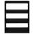 Bibliotecă/Separator cameră negru 80x30x103,5 cm lemn masiv pin GartenMobel Dekor