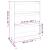 Bibliotecă/Separator cameră negru 80x30x103,5 cm lemn masiv pin GartenMobel Dekor
