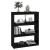 Bibliotecă/Separator cameră negru 80x30x103,5 cm lemn masiv pin GartenMobel Dekor