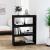 Bibliotecă/Separator cameră negru 80x30x103,5 cm lemn masiv pin GartenMobel Dekor