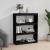 Bibliotecă/Separator cameră negru 80x30x103,5 cm lemn masiv pin GartenMobel Dekor