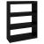Bibliotecă/Separator cameră negru 80x30x103,5 cm lemn masiv pin GartenMobel Dekor