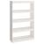 Bibliotecă/Separator cameră alb, 80x30x135,5 cm, lemn masiv pin GartenMobel Dekor