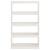 Bibliotecă/Separator cameră alb, 80x30x135,5 cm, lemn masiv pin GartenMobel Dekor