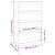 Dulap cărți/Separator cameră gri 80x30x135,5 cm lemn masiv pin GartenMobel Dekor