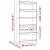 Bibliotecă/Separator cameră, gri, 80x30x167,4 cm lemn masiv pin GartenMobel Dekor