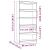 Bibliotecă/Separator cameră negru 80x30x167,4 cm lemn masiv pin GartenMobel Dekor