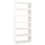 Bibliotecă/Separator cameră, alb, 80x30x199,5 cm lemn masiv pin GartenMobel Dekor