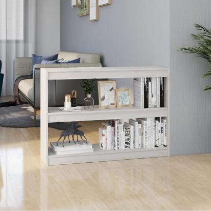 Bibliotecă/Separator cameră, 100x30x71,5 cm, lemn de pin GartenMobel Dekor