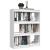 Bibliotecă/Separator cameră, alb, 100x30x103 cm, lemn masiv pin GartenMobel Dekor