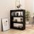 Bibliotecă/Separator cameră, negru, 100x30x103 cm, lemn de pin GartenMobel Dekor