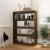 Bibliotecă/Separator cameră maro miere 100x30x135,5 cm lemn pin GartenMobel Dekor
