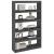 Bibliotecă/Separator cameră, gri 100x30x167,5 cm lemn masiv pin GartenMobel Dekor