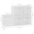 Pantofar de hol, alb, 105 x 35,5 x 70 cm, PAL GartenMobel Dekor