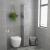 Dulap de baie, gri beton, 25x26,5x170 cm, lemn prelucrat GartenMobel Dekor