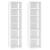 Pantofare, 2 buc., alb, 27,5x27x102 cm, lemn compozit GartenMobel Dekor