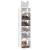 Pantofare, 2 buc., alb, 27,5x27x102 cm, lemn compozit GartenMobel Dekor