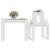 Mese suprapuse, 3 buc., alb, lemn compozit GartenMobel Dekor