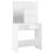 Masă de toaletă cu LED, alb, 74,5x40x141 cm GartenMobel Dekor
