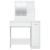 Masă de toaletă cu LED, alb, 86,5x35x136 cm GartenMobel Dekor