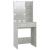 Masă de toaletă cu LED, gri beton, 60x40x140 cm GartenMobel Dekor