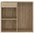 Dulap de cosmetice, stejar sonoma, 80x40x75 cm, lemn prelucrat GartenMobel Dekor