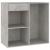 Dulap de cosmetice, gri beton, 80x40x75 cm, lemn prelucrat GartenMobel Dekor