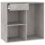 Dulap de cosmetice, gri beton, 80x40x75 cm, lemn prelucrat GartenMobel Dekor