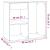 Dulap de cosmetice alb extralucios, 80x40x75 cm, lemn prelucrat GartenMobel Dekor
