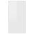 Dulap de cosmetice alb extralucios, 80x40x75 cm, lemn prelucrat GartenMobel Dekor