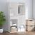 Dulap de dressing, alb, 80x40x65 cm, lemn compozit GartenMobel Dekor