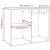 Dulap de dressing, alb, 80x40x65 cm, lemn compozit GartenMobel Dekor