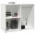 Dulap de dressing, alb, 80x40x65 cm, lemn compozit GartenMobel Dekor