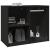 Dulap de dressing, negru, 80x40x65 cm, lemn compozit GartenMobel Dekor