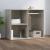 Dulap de dressing, gri beton, 80x40x65 cm, lemn compozit GartenMobel Dekor