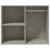Dulap de dressing, gri beton, 80x40x65 cm, lemn compozit GartenMobel Dekor