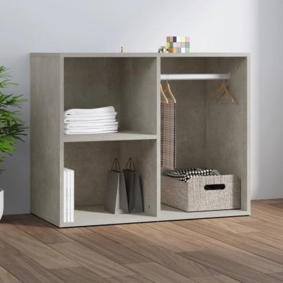 Dulap de dressing, gri beton, 80x40x65 cm, lemn compozit GartenMobel Dekor