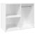 Dulap de dressing, alb extralucios, 80x40x65 cm, lemn compozit GartenMobel Dekor