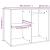 Dulap de dressing, alb extralucios, 80x40x65 cm, lemn compozit GartenMobel Dekor
