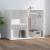 Dulap de dressing, alb extralucios, 80x40x65 cm, lemn compozit GartenMobel Dekor
