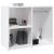 Dulap de dressing, alb extralucios, 80x40x65 cm, lemn compozit GartenMobel Dekor